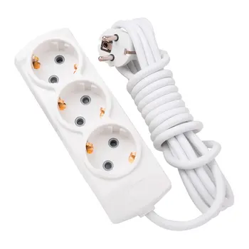 Triple Group Socket With 5 Meters Cable - Grounded - Child Protection ...