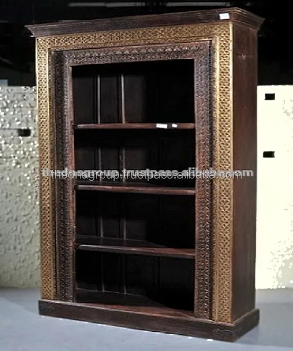 Деревянная металлическая книжная