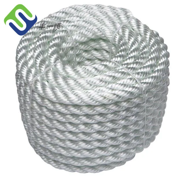 rope suppliers nylon 3 strand twisted