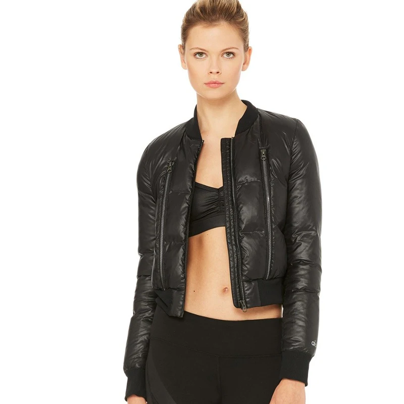 polyester bomber jacket womens