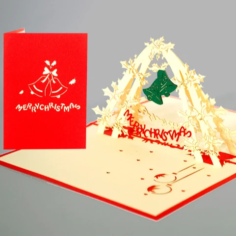 手作りペーパークラフト3dポップアップクリスマスグリーティングカード クリスマスカード Buy 3dポップアップカード 3dクリスマスと新年カード グリーティングカード Product On Alibaba Com