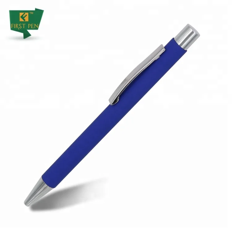 Custom Logo Give Away Pens Matte Metallic Color Ball Pen