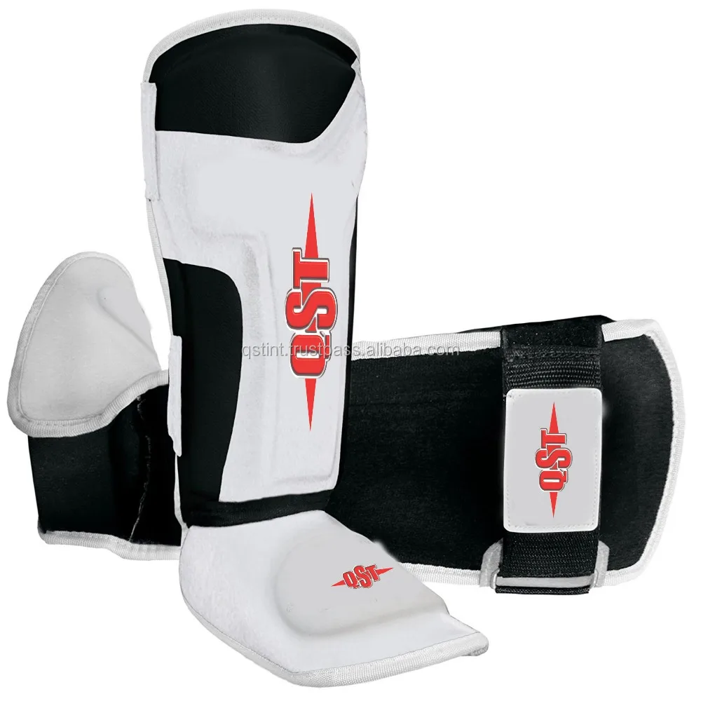 Custom Leather Kickboxing Shin Guard Customized Colors Leg Protection