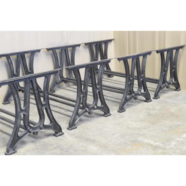 Industrial Vintage Design Cast Iron Dining Table Leg Pair Buy Vintage