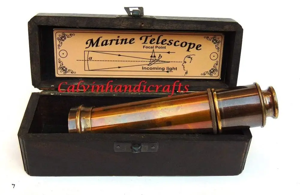 Antique Marine Nautical Brass Telescope Antique Pirate Telescope