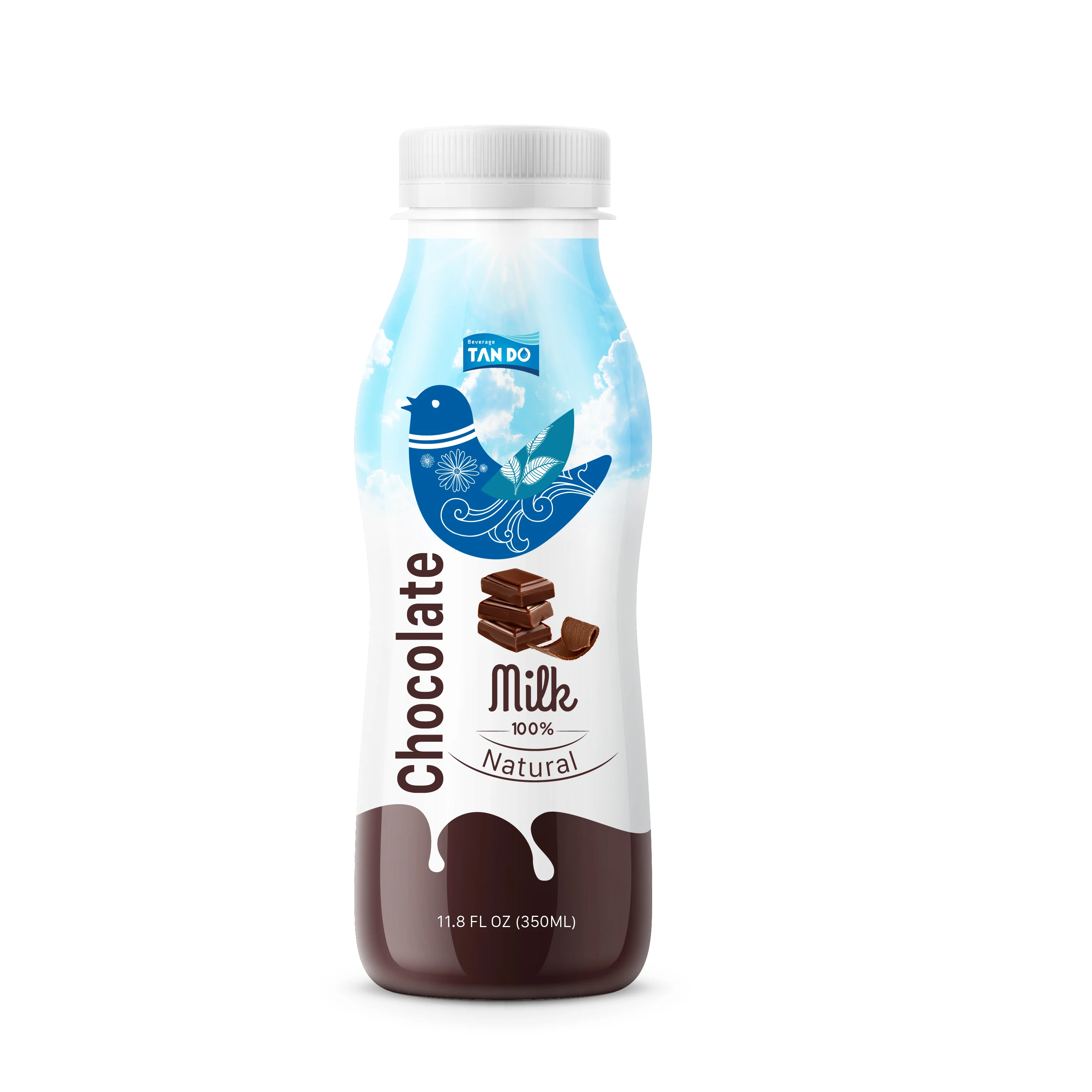 Standard for export chocolate milk pack in PET 350ml