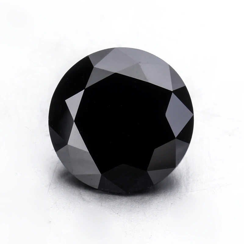 Small Diamond AAA Black Diamond Natural Black Diamond Round Gems 1.5 MM Black Diamond Brilliant Cut Loose Gemstones Wholesale Diamond
