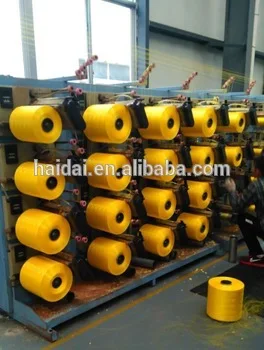 Column Cylindrical  Bobbin Winder Rewinding Machine of Monofilament Raffia  Extruder for South American Market