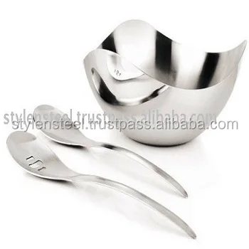 Миска для салата с сервером многофункциональная кухонная миска из нержавеющей стали крышкой