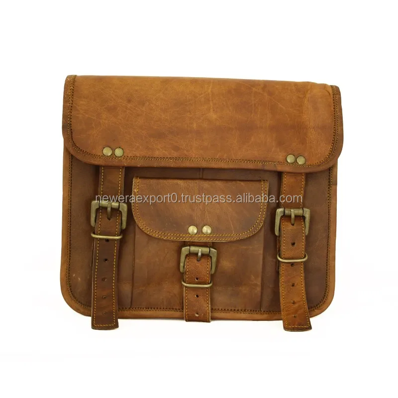 Custom Shoulder Bag Genuine Leather Small Messenger Bag Vintage Leather