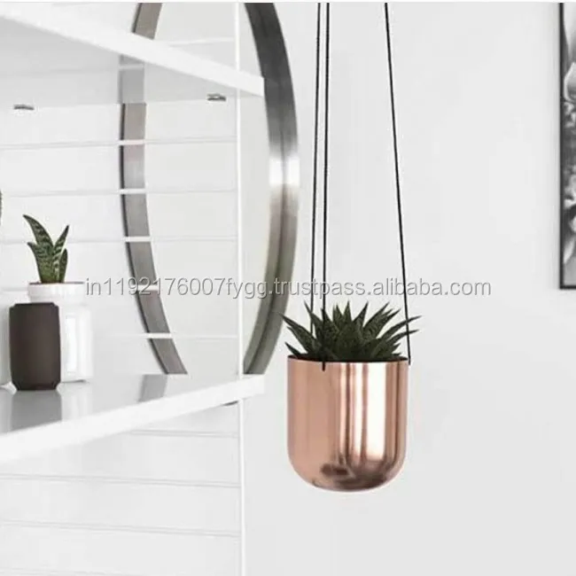 Подвесная Медная Ваза для цветов, подвесная ваза для цветов