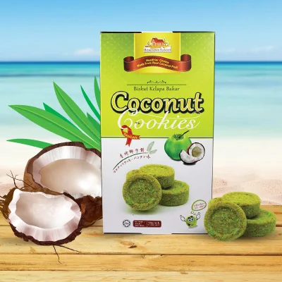 Malaysia Hometown Coconut Pandan Cookies Buy Pandan Cookies Cookies Coconut Cookies Product On Alibaba Com