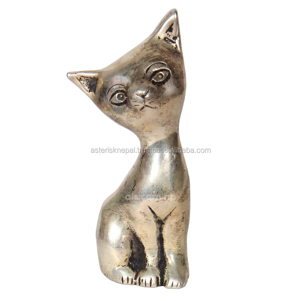 High Quality Brass Sweet Kitty Cat Metal Weight - Meow Paper Weight For  Office Desk Decoration/vintage Brass Animal Desk Weight - Buy Brass Paper  