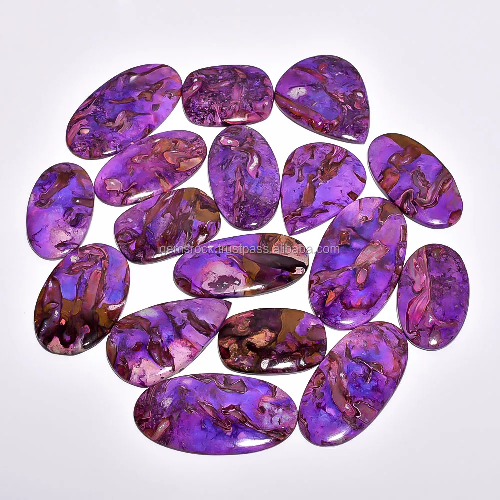100% natural mix shape in all sizes Rock Sugilite cabochons