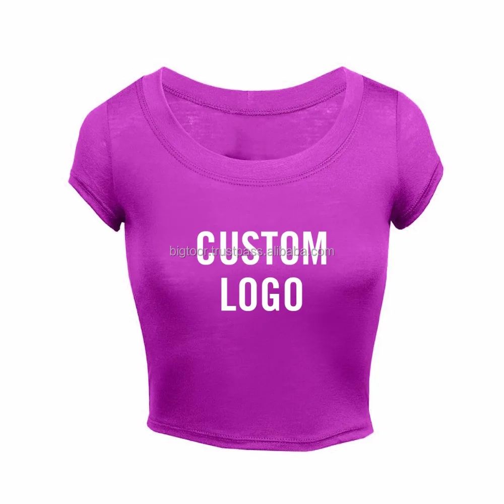 custom print crop top