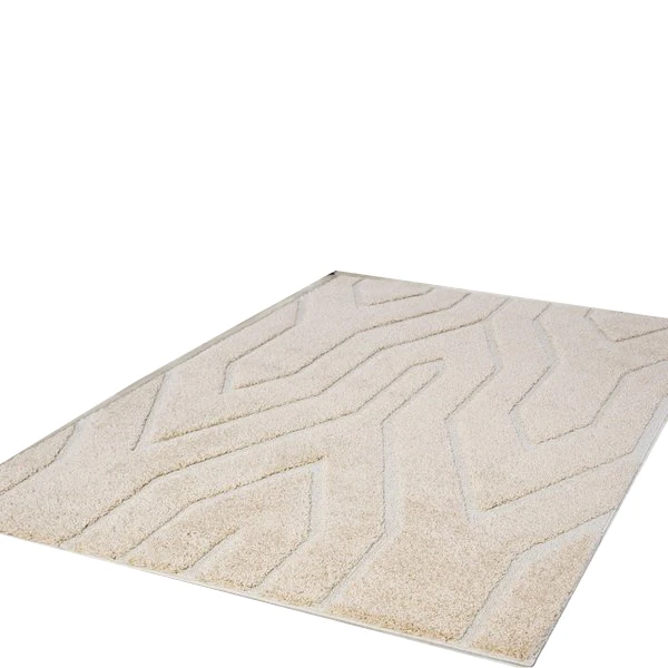 Long Pile Luxury Fireproof Fluffy Rug Polyester Modern Designs Soft