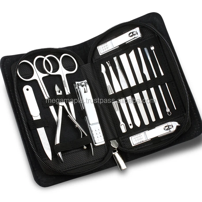 Manicure Set/manicure Pedicure Kit Nail Clippers Set of 10 Stainless Steel Tools with