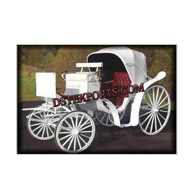 二人乗りビクトリア朝風馬車 特注サイズ 金属＆木製 結婚式イベント