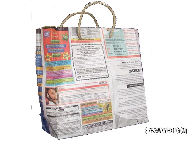 EcoFriendly Newspaper Bags