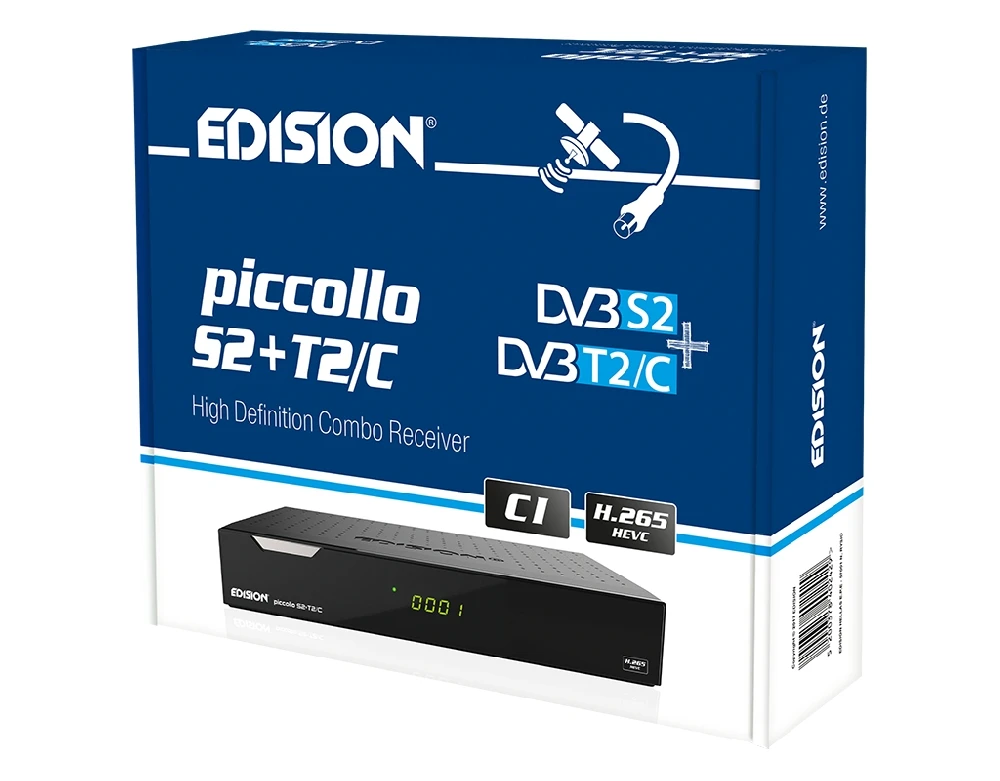 Decoder Edision Tuner USB combo T2/C