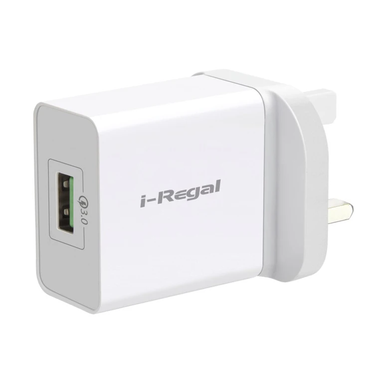 
Китайский IREGAL 18 Вт QC3.0 быстрое зарядное устройство для телефона с вилкой Стандарта Великобритании 