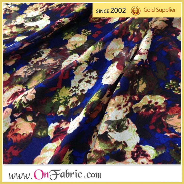 Тканые ткани с принтом из мягкого полиэстера Жоржетта 59/60