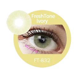 Freshtone Гламурные небесно-голубые Натуральные Косметические цветные контактные