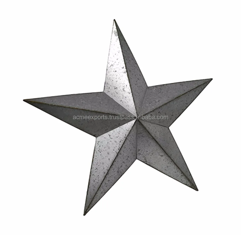 Galvanized Iron Metal Barn Stars Buy Decorative Metal Star