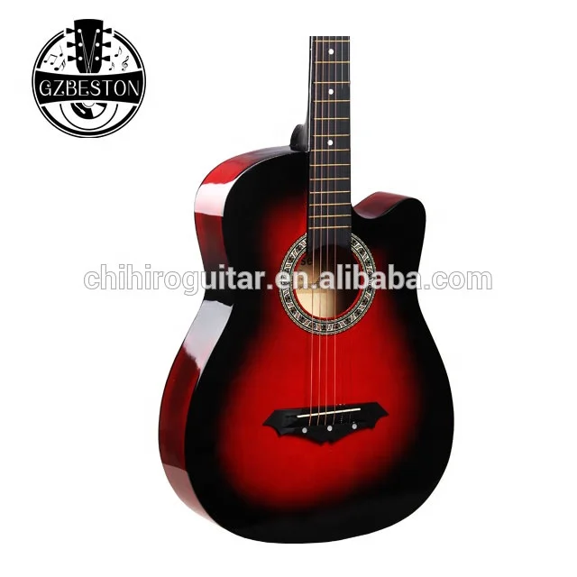 Custom Logo Beginner Colorful 38 Inch Acoustic Guitar