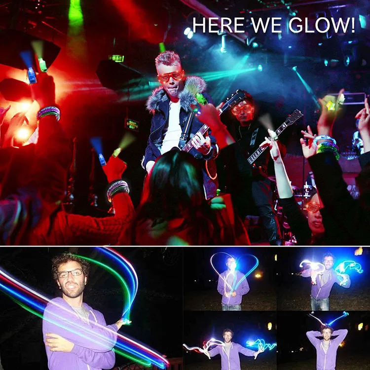 Nicro 68 шт. Светящиеся в темноте украшения для вечеринки светящиеся светодиодные