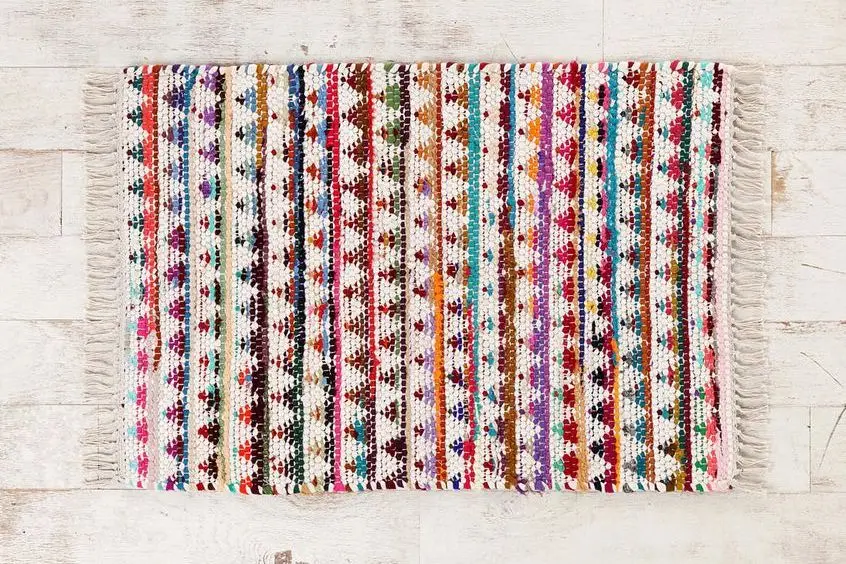 100% Hemp Rectangle India Chindi Handmade Rugs Washable Carpet Bedroom ...