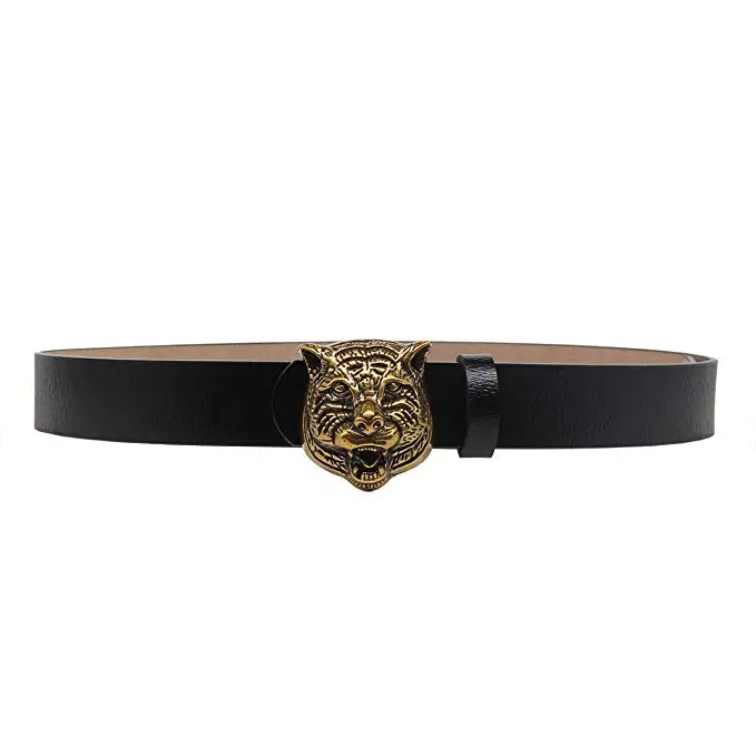 Ladies Casual Eco-Friendly Cow Hide Leather Belt Alloy Buckle Customized Logo 100% Original Leather Adjustable Width 0.75-1.50cm