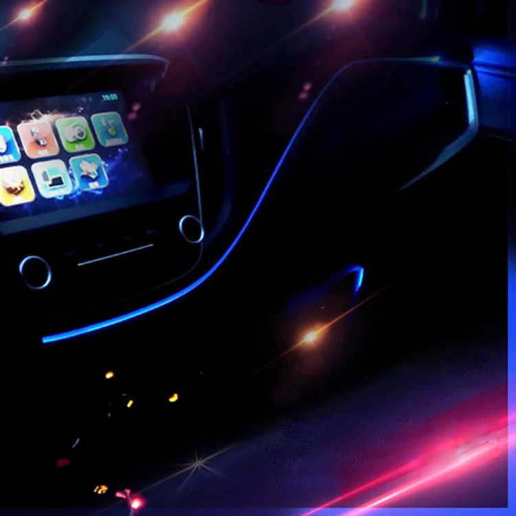 
 Телефонное приложение Bluetooth и пульт дистанционного управления, многоцветный светодиодный Встроенный боковой светящийся волоконно-оптический светильник с 4 осветителями  