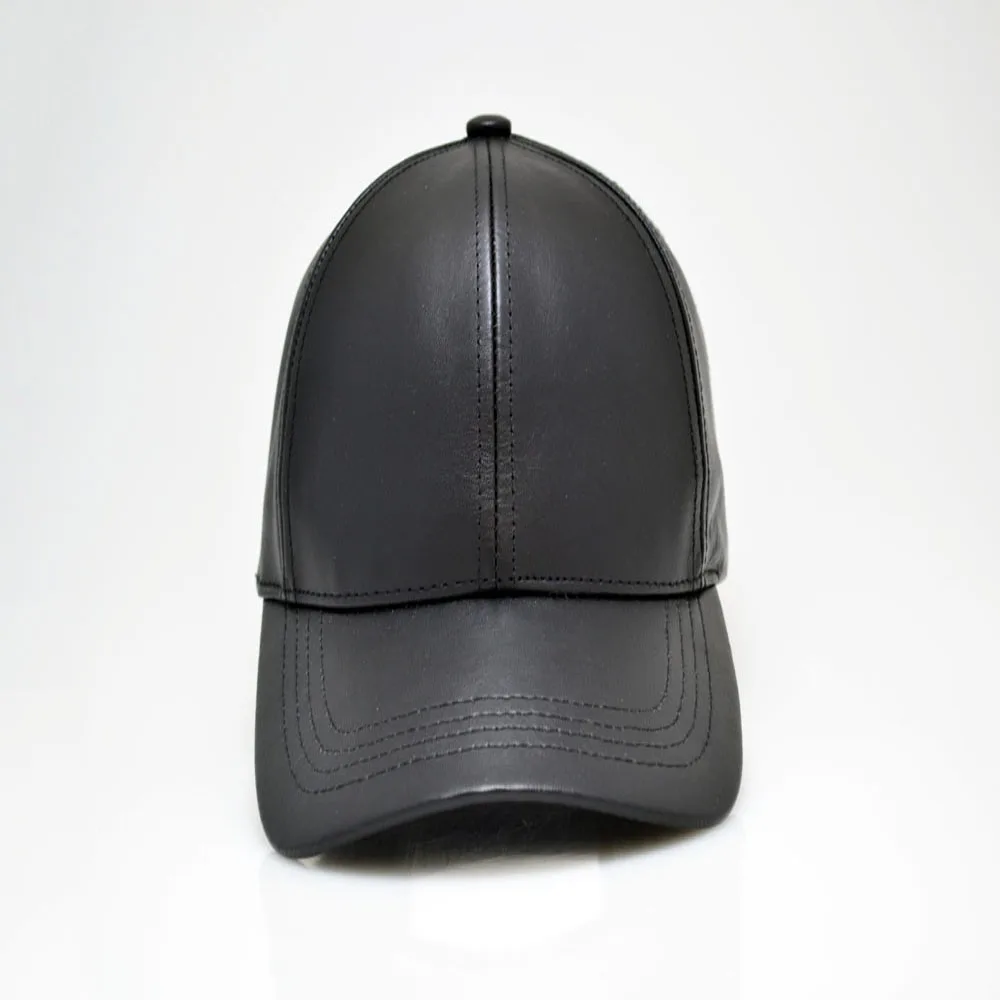 Baseball cap leather fitted Leather fitted