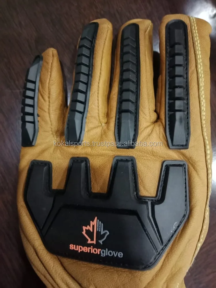 Endura Cut Level 5 Lined Impact Goatskin Driver Gloves Working Gloves