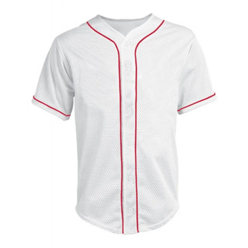 plain white baseball jersey