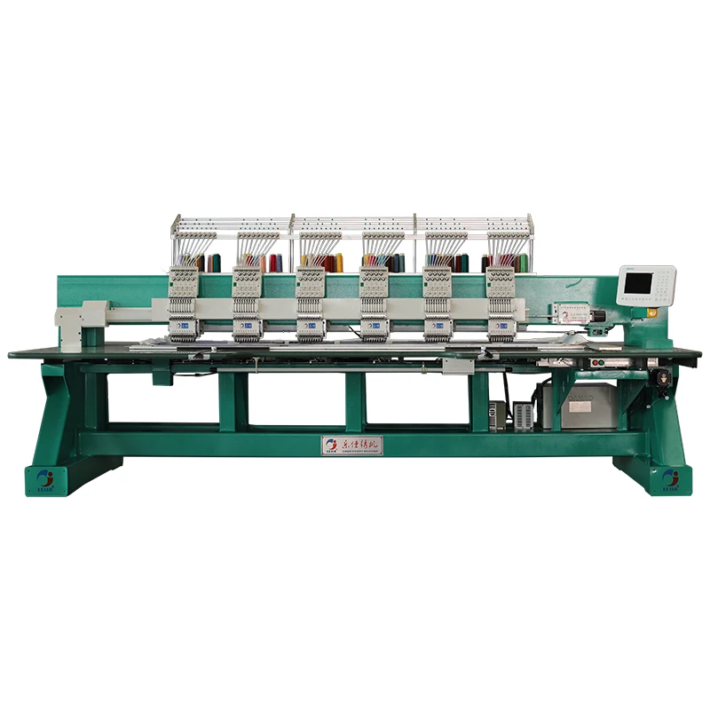 9 Needle 6 Heads Flat High Speed Embroidery Machine