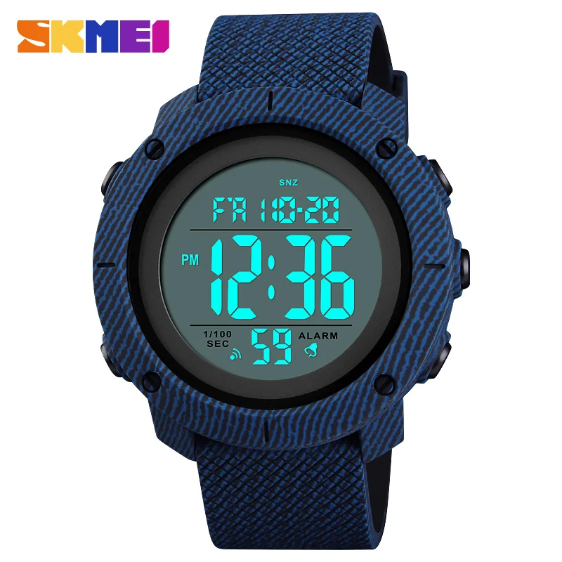 Skmei Newly designed watch digital for men ABS stainless steel case PU band skmei digital watch instructions manual Alibaba