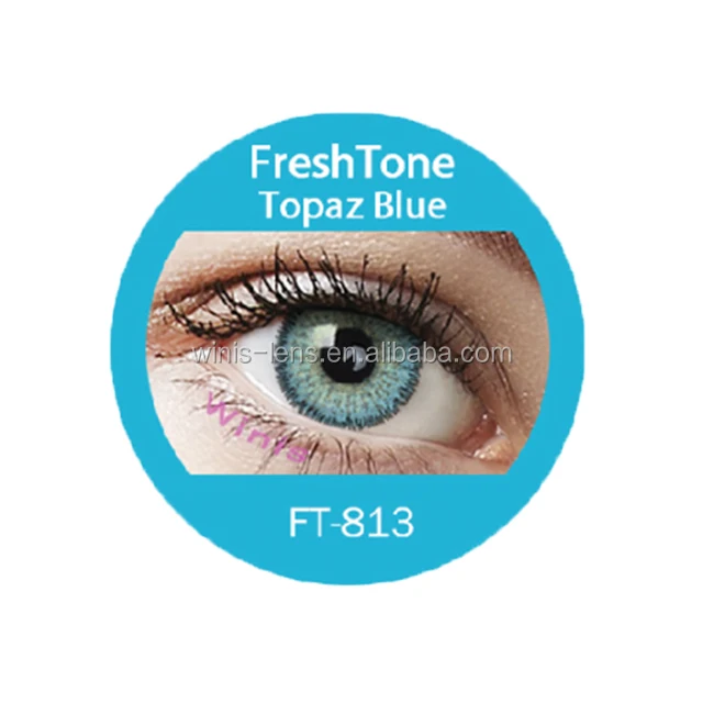 Цветные контактные линзы FreshTone Premium Hazel лучшая в темноте