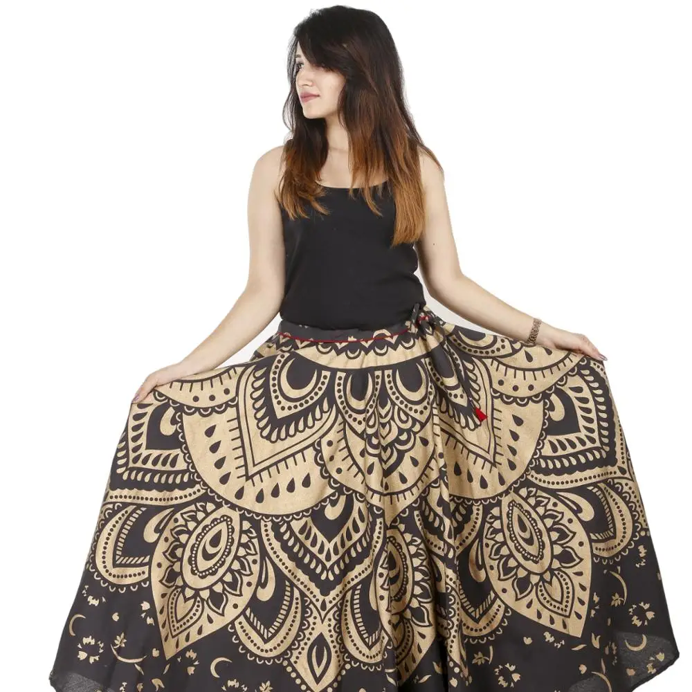 gold wrap beach skirt