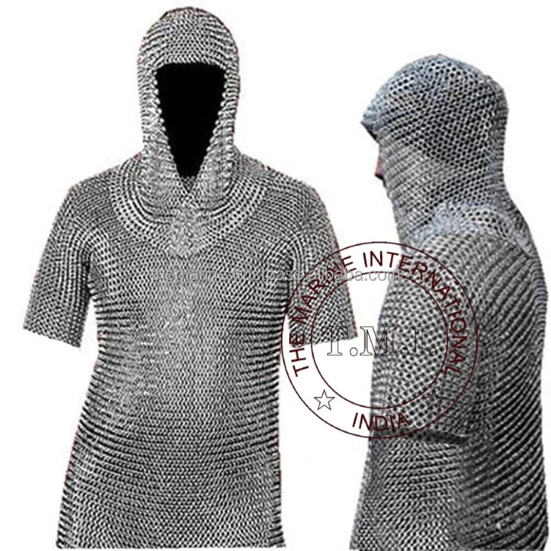 New Medieval Viking Chain Mail Hood Handmade Collectibles 
