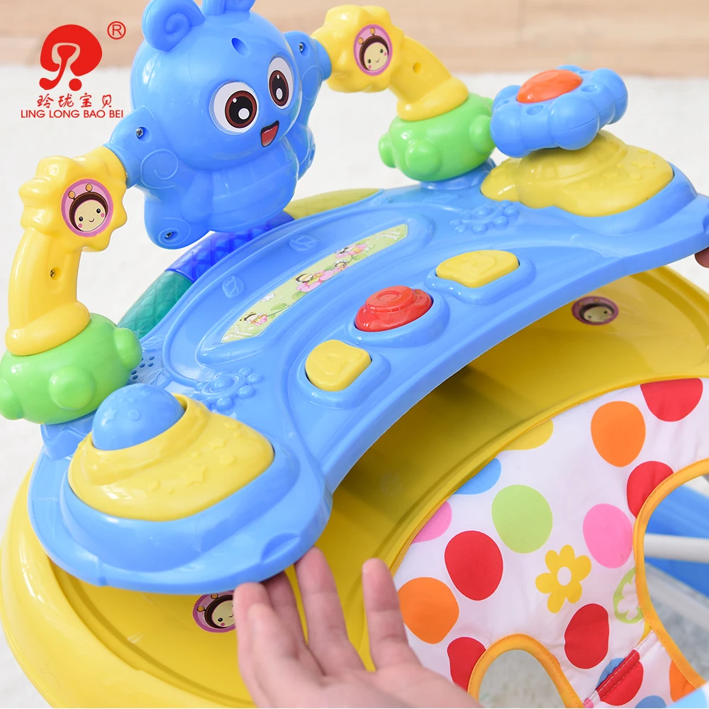 High Quality Heavy Load Bearing Height Adjustable 2 in 1 Baby Walkers for Old Tall Babies