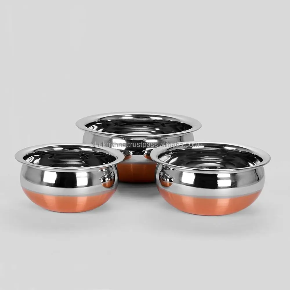 BELGIQUE COOKWARE 10 Piece Stainless Steel with Copper Bottom Set Nice  $146.99 - PicClick