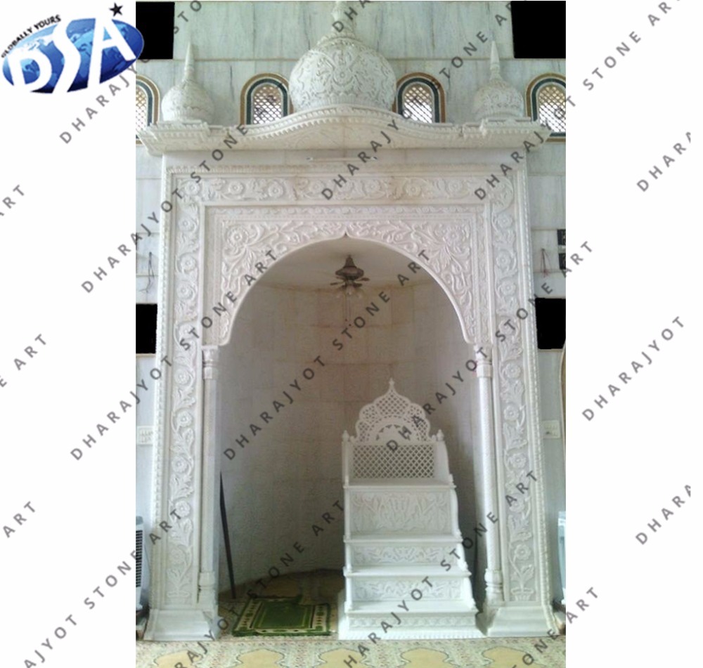 
 Beautiful Design White Marble Polished Mandir And Temple  