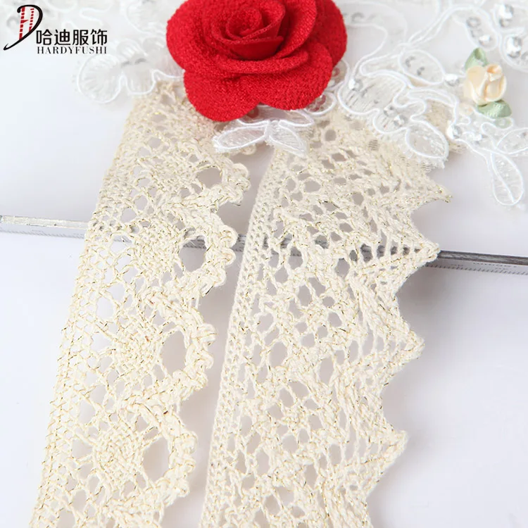 Custom Cotton Crochet Lace Pattern Bobbin  Zigzag  Lace