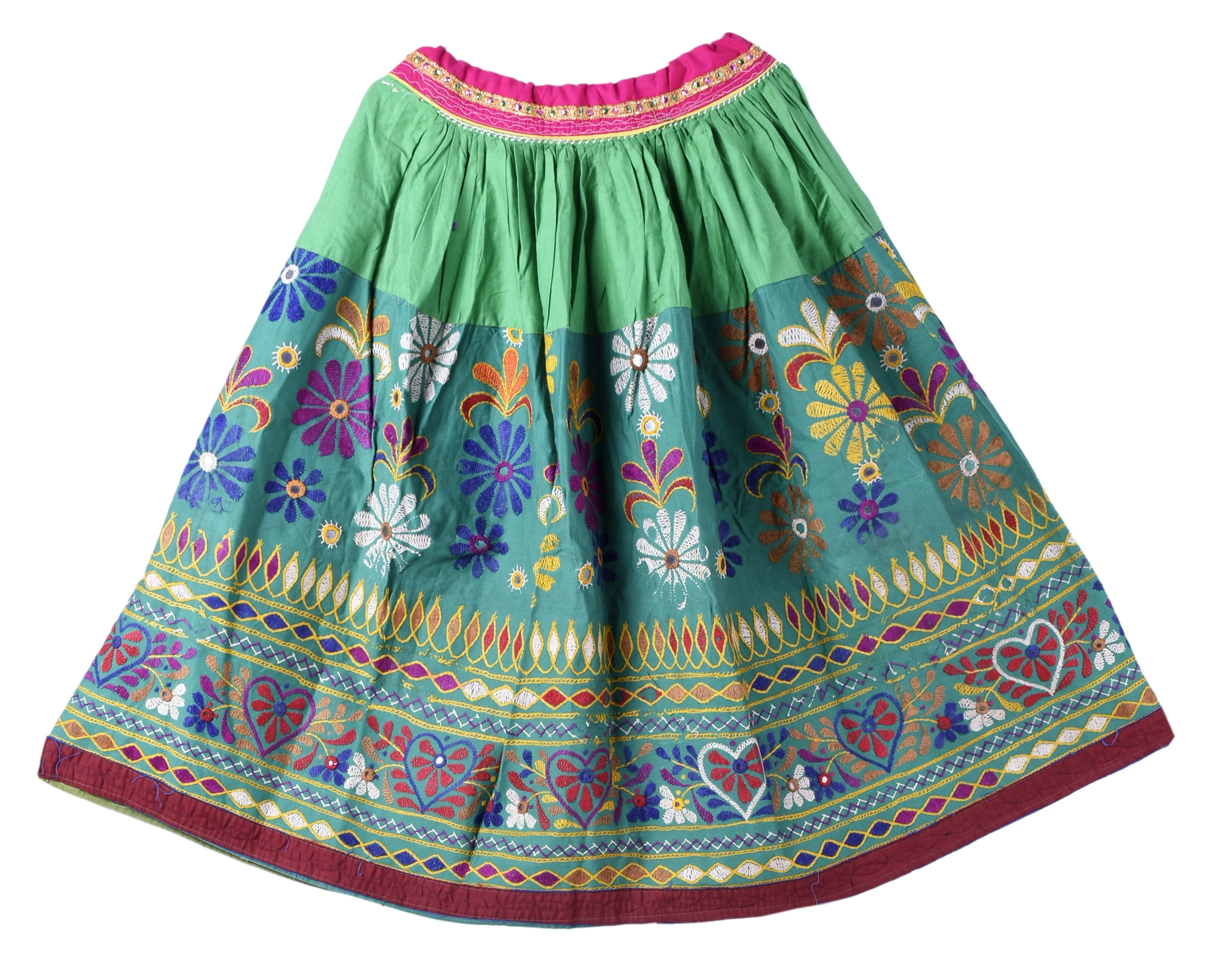 Banjara skirt  Handmade skirt  Embroidery skirt  Bottom wear  Free size skirt  Heavy work  skirt  Boho Gypsy Bohemian Embroidery skirt