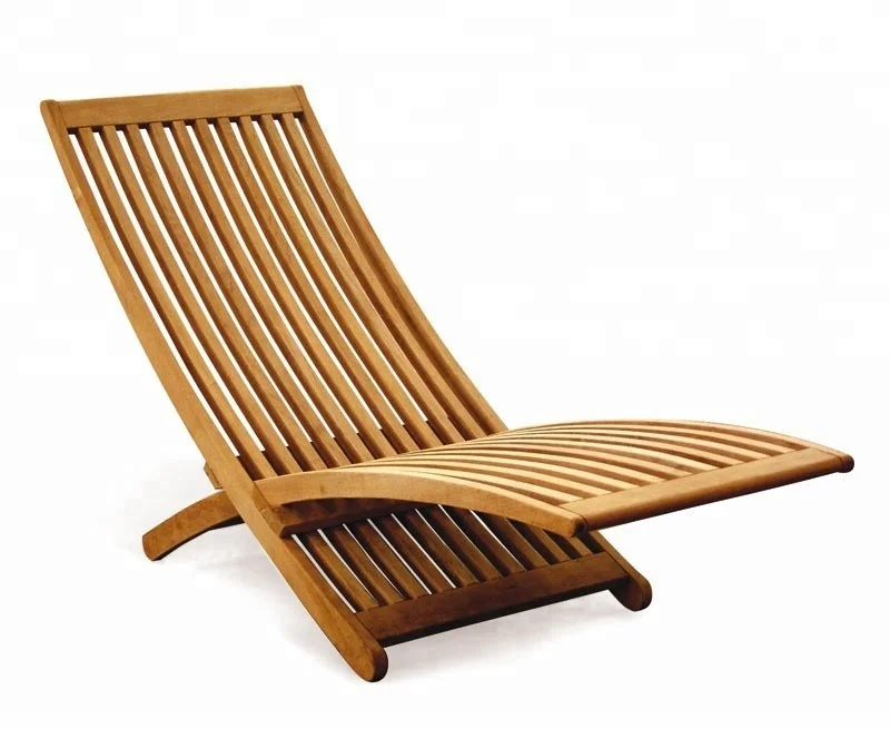 chelsea modern teak lounger