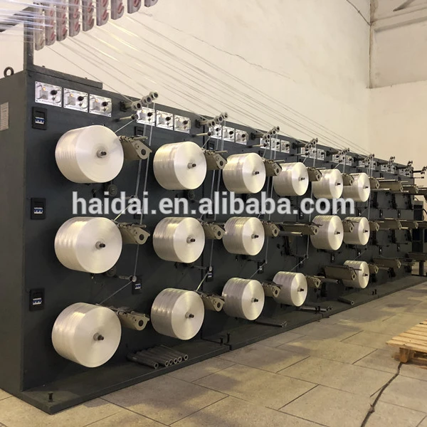 Column Cylindrical  Bobbin Winder Rewinding Machine of Monofilament Raffia  Extruder for South American Market