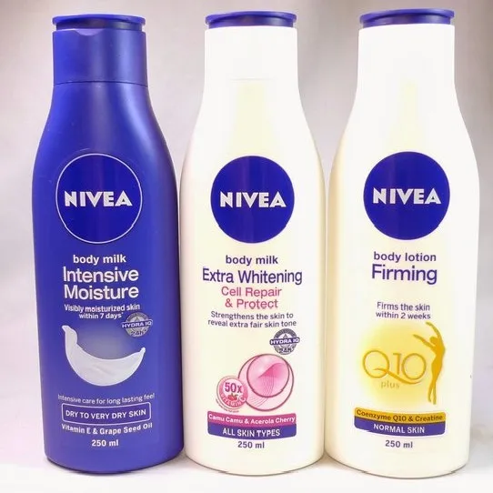 types of nivea lotion