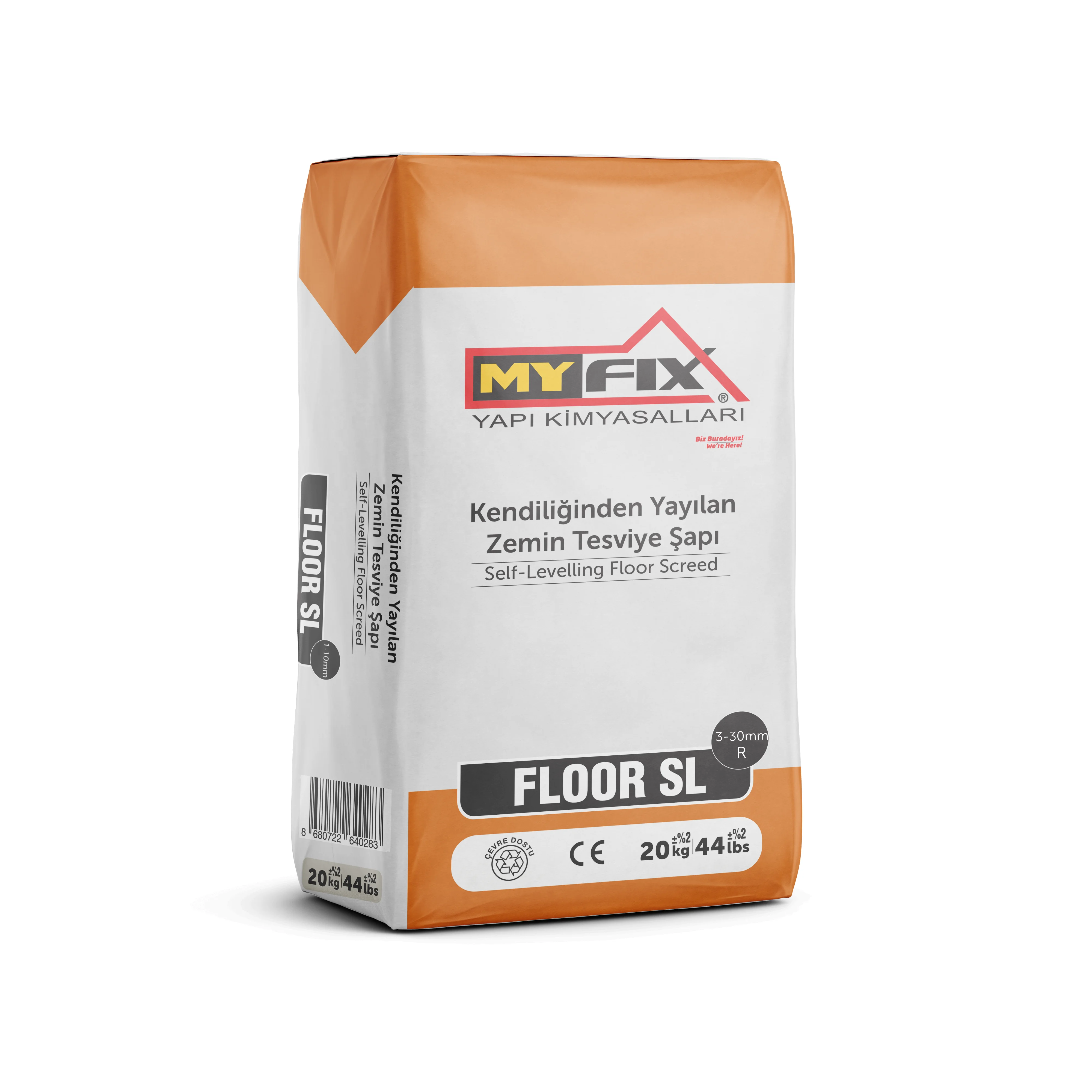 High Strength High Quality Two Component Self Levelling Floor Screed Floor Compunt 330 Mm Ct